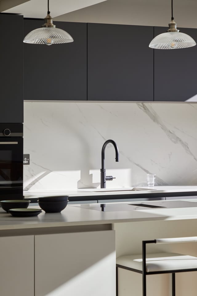Bromley White & Anthracite Dekton Kitchen