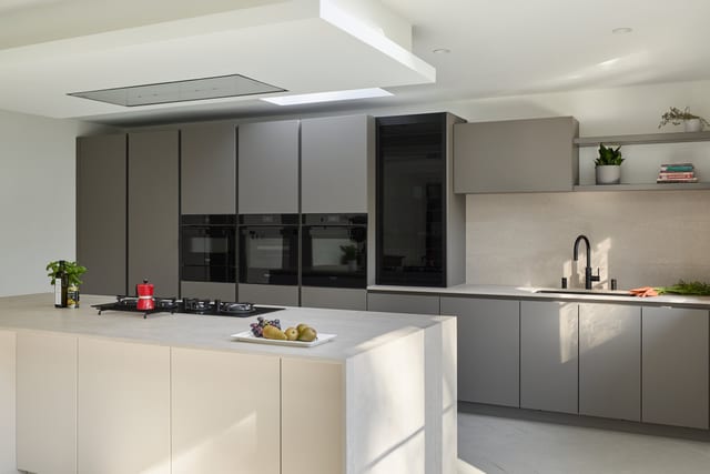 Purley Fenix Taupe & Concrete-Effect Kitchen