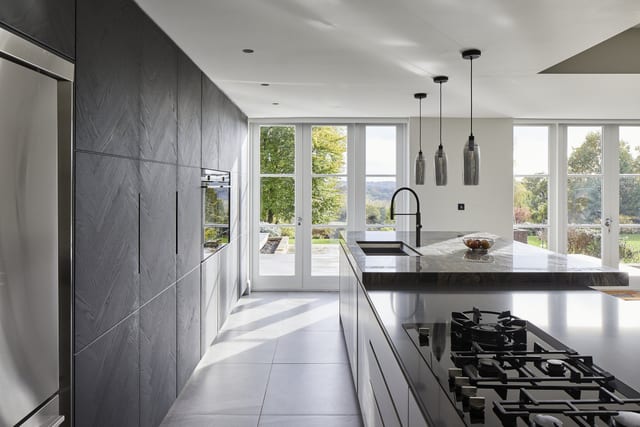 Bidborough Herringbone Ash & Quartzite Kitchen