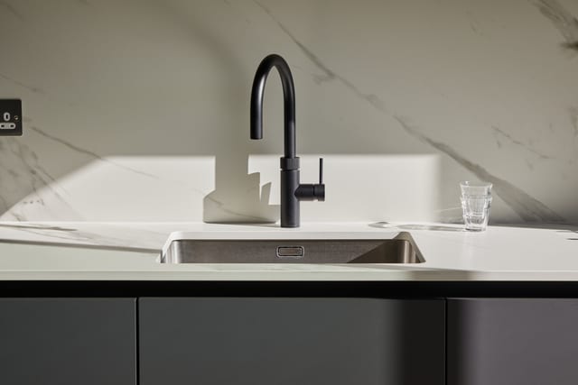 Bromley White & Anthracite Dekton Kitchen
