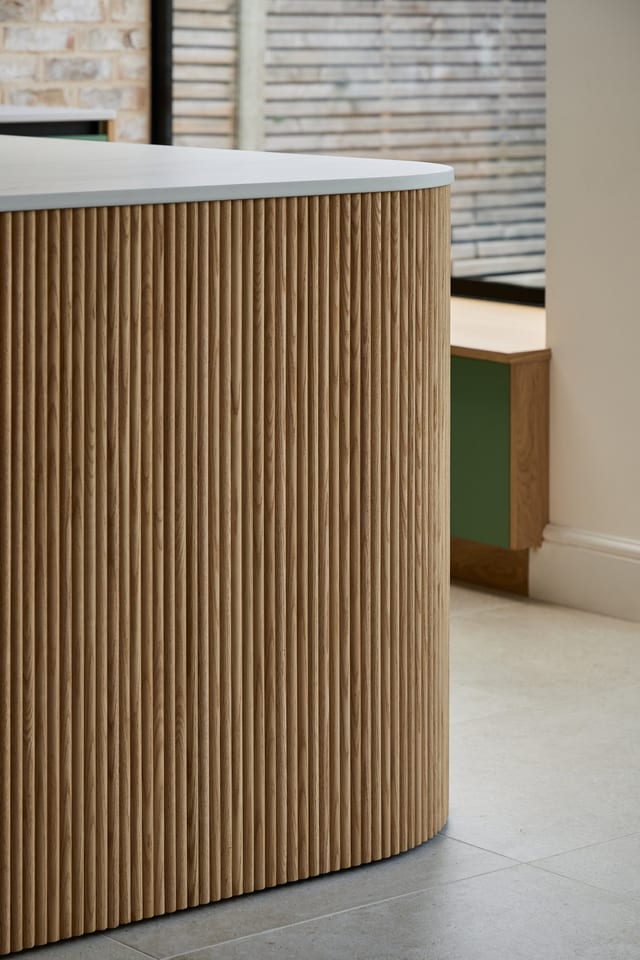 West Wickham Colour & Reeded Oak Kitchen