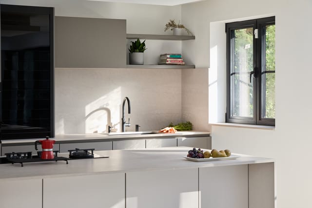 Purley Fenix Taupe & Concrete-Effect Kitchen